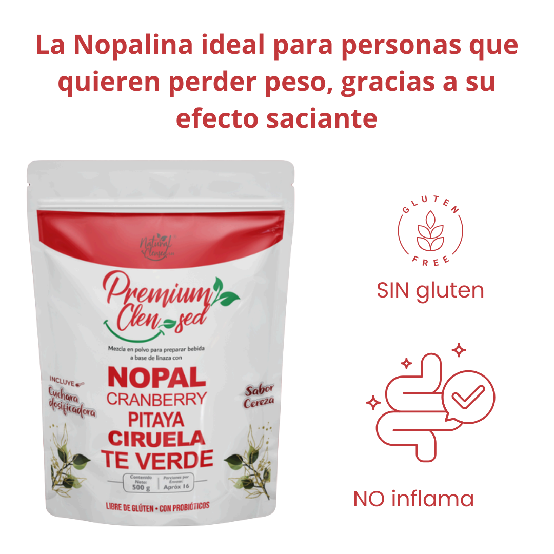 Fibra Dietaria Premium Clean-Sed Nopal + Cranberry 500g