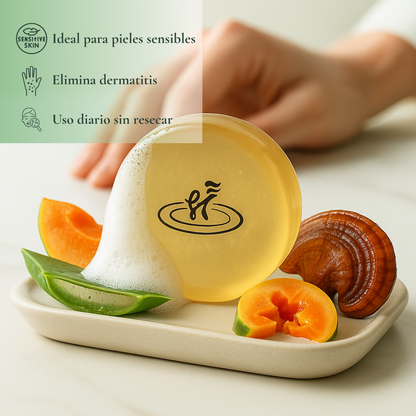 Gano Transparent Soap | Jabón facial natural con Ganoderma