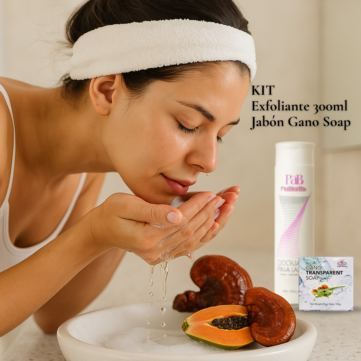 Gano Transparent Soap | Jabón facial natural con Ganoderma