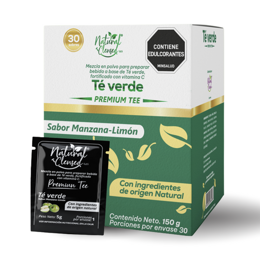 Té Verde Premium Vitamina C Manzana Limón x30 Sobres