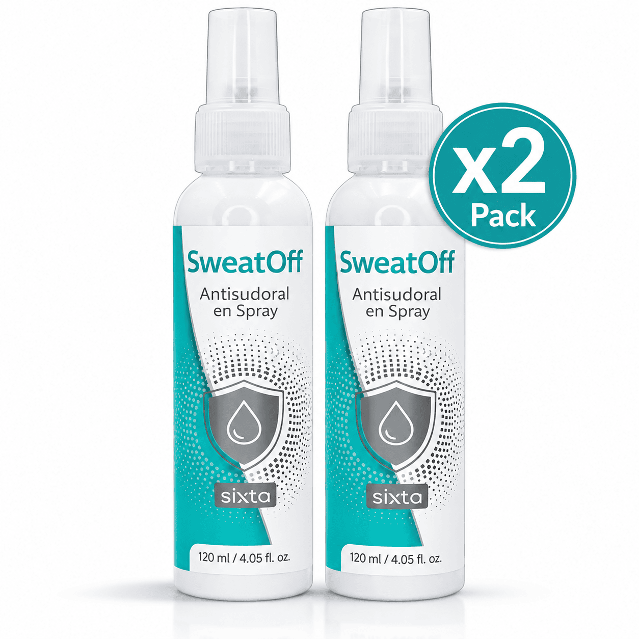 Antisudoral SweatOff x2 – Pack 2 frascos de 120 ml