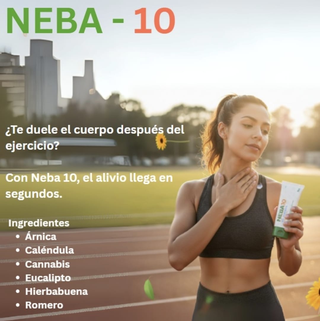 NEBA-10 Gel Corporal Refrescante 200 g 8