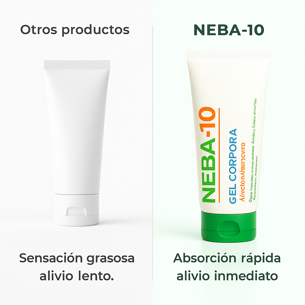 NEBA-10 Gel Corporal Refrescante 200 g 3